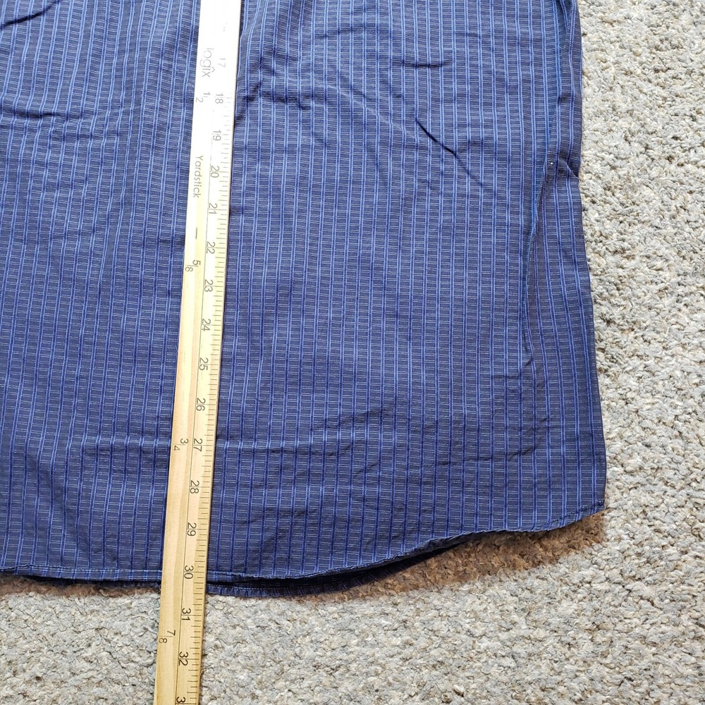 Bugatchi Shirt Mens Large Blue Button Up Long Sleeve Dress Casual - Picture 8 of 9